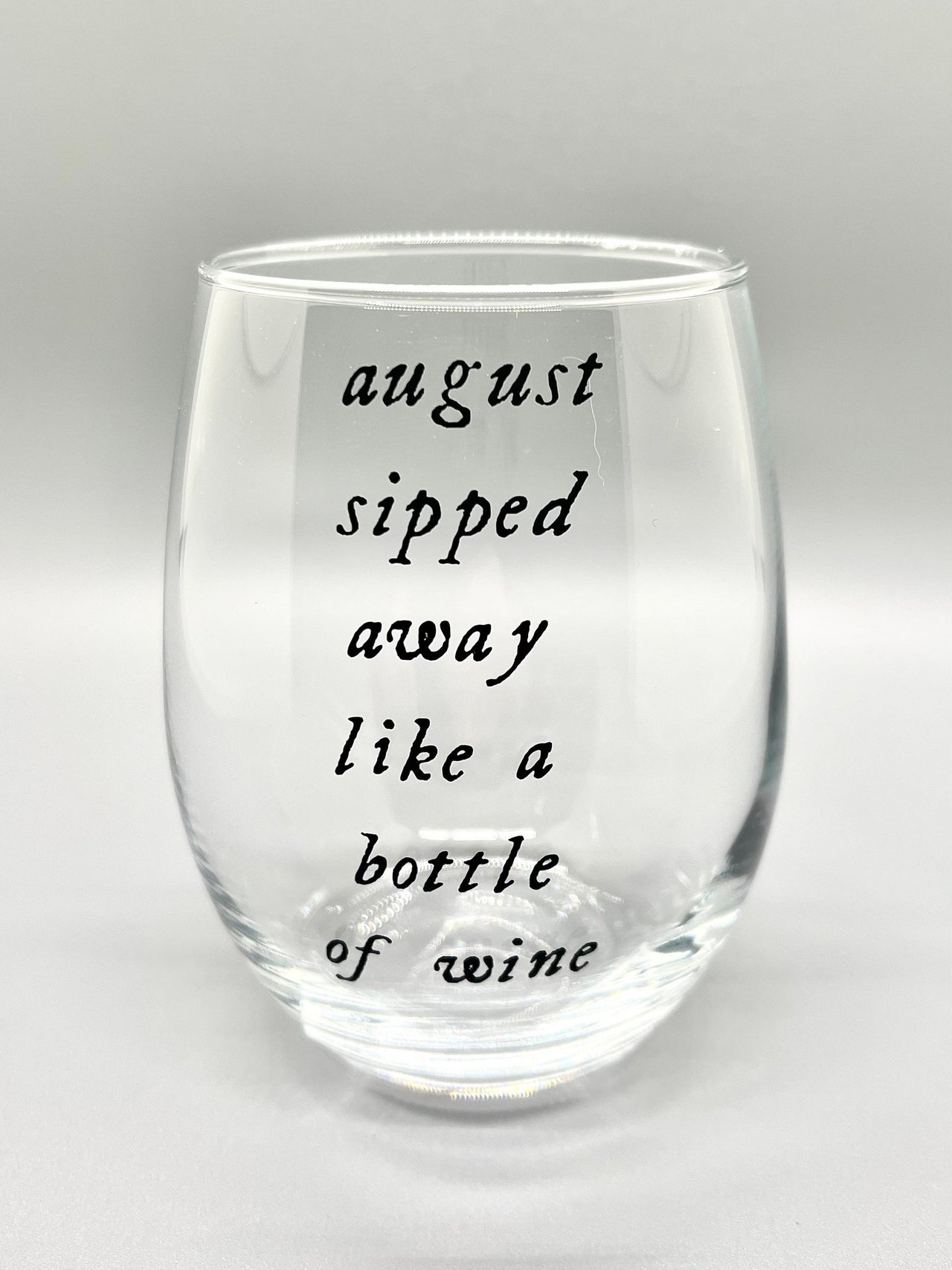 folklore Lyric Wine Glass